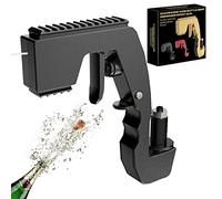 YeahBoom Pistola a Spruzzo per Champagne,Distributore di Vino per Champagne,Pistola per Champagne,Espulsore di Birra,Bottiglia per Fontanebottiglia per Fontane,Pistola Ad Acqua per Birra (Nero)
