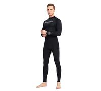 YEAHDOR Uomo Tuta A Tutto Corpo per Uomini Tuta da Snorkeling da Immersioni Completa Rash Gurad Surf per Uomini Immersioni Vela Nero XL