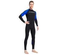 YEAHDOR Uomo Tuta A Tutto Corpo per Uomini Tuta da Snorkeling da Immersioni Completa Rash Gurad Surf per Uomini Immersioni Vela Blu 3XL