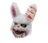 YEAHLEE Scary Maschera Horror Coniglio forma, Scary Bloody Coniglio maschera, Scary maschere per gli adulti Halloween/Carnevale/Party Cosplay