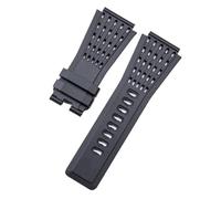 YEAHSO Cinturino in gomma siliconica nera morbida antipolvere 34mm * 24mm compatibile con cinturino for orologio Bell Ross BR01 BR03 Cintura con cinturino (Color : 1, Size : 2_WITHOUT BUCKLE)