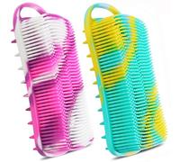 YEALIFE Spazzola per il corpo in silicone, spazzola 2 in 1 per il corpo e la spazzola per capelli del cuoio capelluto per doccia e bagno, facile da pulire, schiuma bene, stimolando la circolazione