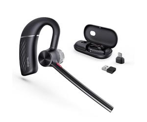 Yealink BH71 Pro Bluetooth Headset with USB Dongle, Teams Certified, 4 Noise Cancelling Microphone, Fit for Computer Laptops, Wireless Earpiece for Trucker Business Office Work