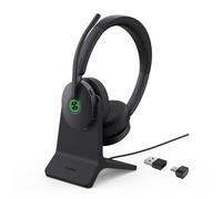 Yealink BH74 ANC Cuffie Bluetooth con microfono, microfono ibrido con cancellazione del rumore 6x, Cuffie on ear per il lavoro,autonomia in conversazione fino a 32 ore,Certificate per Microsoft Teams