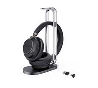 YEALINK BH76 Plus + Charging Stand Teams USB-C/A AURICOLARI WIRELESS, Nero