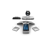 Yealink CP960-UVC80 - Kit per sala conferenze, telecamera per videoconferenze FullHD UVC80, vivavoce per conferenze CP960, mini-PC e scatola di gestione dei cavi, 2 microfoni ad espansione wireless