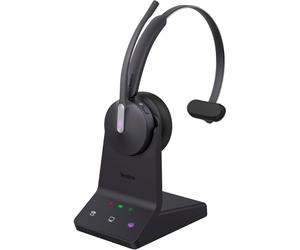 Yealink DECT WH64 Mono MS con Base Auricolare wireless certificato Microsoft Teams con connessione Bluetooth e DECT adatto a tutti gli scenari di