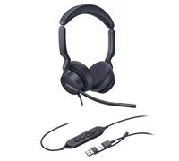 Yealink UH46 Dual UC USB-C/A Auricolare Cablato A Padiglione Ufficio USB Type-C / USB Type-A Nero