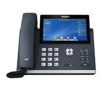 YEALINK TELEFONO VOIP 2XLAN GIGABIT, DISPLAY TOUCH 7, 1XRJ9, 12 LINEE SIP, 16 LINEE SIP