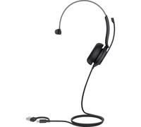 Yealink UH35 Mono USB-A Cuffie Eleganti auricolari mono USB-A con audio HD, doppio microfono a cancellazione di rumore.