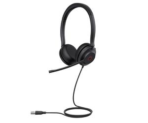 Yealink UH35 Wired Stereo Dual USB-A Headset per Microsoft Teams, Nero