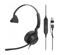 Yealink UH42 - Cuffie USB con microfono, mono, cablate, per PC, via cavo, USB-C/A, cancellazione del rumore, per ufficio e call center