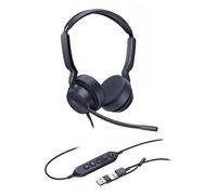 Yealink Auricolare cablato UH42 Dual Teams USB-C/USB-A Musica e Chiamate Nero