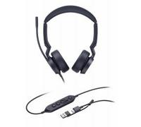 Yealink UH44 Dual UC USB-C/A Auricolare Cablato A Padiglione Ufficio USB Type-C