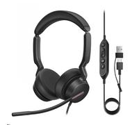 Yealink UH46 - Cuffie stereo USB con microfono, con cavo, con cancellazione del rumore, USB-C/A, per PC, ufficio, call center con controllo delle chiamate, certificate Busylight Teams