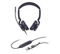 Yealink UH46 Dual UC USB-C/A Auricolare Cablato A Padiglione Ufficio USB Type-C / USB Type-A Nero NEW
