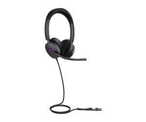YEALINK UH48 Dual UC USB-C/A CUFFIE, Nero