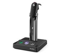 Yealink WH63 - Cuffie wireless DECT certificate Microsoft Teams, cuffie per telefono da ufficio con microfono, funzionano per PC, softphone, telefono da scrivania, portata wireless 120 m, tempo di