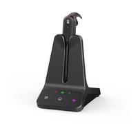 Yealink WH63 E2 DECT - Cuffie wireless con microfono, 2 cuffie con cancellazione del rumore, raggio di 150 m, tempo di conversazione 8 ore, cuffie singole in ear per ufficio, lavoro, scrivania