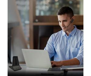 Yealink WH63 E2 UC Auricolare DECT Wireless Auricolare wireless DECT convertibile con doppio microfono e connessione multi-dispositivo, ideale per