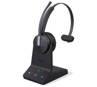 Yealink WH64 Cuffie wireless DECT e Bluetooth mono Teams con microfono, portata