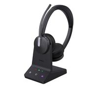 Yealink WH64 Dual Teams Casque Sans Fil Arceau Bureau/Centre d'appels Micro-USB Bluetooth Noir