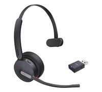 Yealink WH64 Hybrid Mono Teams Auricolare Wireless A Padiglione Ufficio Micro-USB Bluetooth Nero NEW