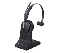 Yealink WH64 Mono UC Auricolare Wireless A Padiglione Ufficio USB tipo-C Bluetooth Nero NEW