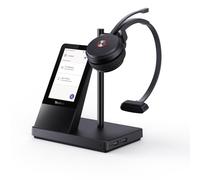 Yealink WH66 Cuffie wireless DECT certificate per squadre, cuffie da ufficio per telefono fisso, softphone per computer e telefono cellulare, microfono con cancellazione del rumore, vivavoce, autonomi