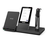 Yealink WH67 Teams Ganci auricolari senza fili, archetto, supporto di ricarica Bluetooth per scrivania/centro chiamate Nero - Nouvo