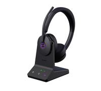 Yealink WH68 ANC DECT - Cuffie wireless con microfono, microfono AI con cancellazione del rumore 4X, portata 184,7 m, tempo di conversazione 32 ore, cuffie Bluetooth certificate per lavoro, telefono