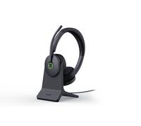 Yealink WH68 Hybrid DECT & Bluetooth Headset con ANC, 4 microfoni Cancelling, portata fino a 150 m, tempo di conversazione 32 ore, memory foam, stazione di ricarica USB, ideale per lavoro ibrido e