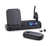 YealinkBH71 Workstation Pro Teams - Altoparlante certificato e auricolare Bluetooth On Ear BH71, Dongle, custodia di ricarica, per video/telefonate cellulare, compatibile con Zoom, UC Meet, Gold