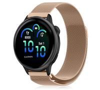 YealRed 20 mm Cinturino in Metallo Compatibile con Garmin Forerunner 570 42mm/Vívoactive 6/5, Cinturino di Ricambio Magnetico Traspirante per Garmin Forerunner 165/165 Music (Oro rosa)