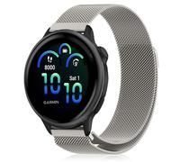 YealRed 20 mm Cinturino in Metallo Compatibile con Garmin Forerunner 570 42mm/Vívoactive 6/5, Cinturino di Ricambio Magnetico Traspirante per Garmin Forerunner 165/165 Music (Luce Stellare)