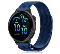 YealRed 20 mm Cinturino in Metallo Compatibile con Garmin Forerunner 570 42mm/Vívoactive 6/5, Cinturino di Ricambio Magnetico Traspirante per Garmin Forerunner 165/165 Music (Blu)