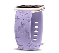 YealRed 20mm Cinturino Compatibile con Amazfit Active 2 Square/Active 2 /Active/GTR Mini/GTS 4 Mini, Bracciale Cartone Incisi in Silicone per Amazfit T-Rex 3 Pro 44mm/Bip 3 Pro (Viola)