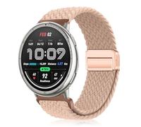 YealRed 20mm Cinturino Compatibile con Amazfit Active 2 Square/Active 2 /Active/GTR Mini/GTS 4 Mini, Cinturino Sportivo Magnetico in Nylon per Amazfit T-Rex 3 Pro 44mm/Bip 3 Pro (Marrone Freddo)