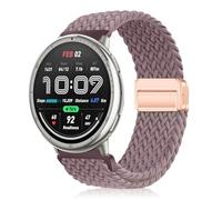 YealRed 20mm Cinturino Compatibile con Amazfit Active 3 Premium/Active2 Square/Active2 /Active, Cinturino Sportivo Magnetico in Nylon per Amazfit GTR Mini/GTS 4 Mini/Bip 3 Pro (Viola)