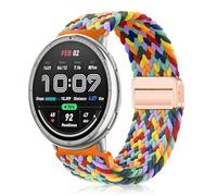YealRed 20mm Cinturino Compatibile con Amazfit Active 3 Premium/Active2 Square/Active2 /Active, Cinturino Sportivo Magnetico in Nylon per Amazfit GTR Mini/GTS 4 Mini/Bip 3 Pro (W Colorato)