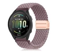 YealRed 20mm Cinturino per Garmin Forerunner 570 42mm/Vívoactive 6/5, Bracciale in Nylon Cinturini di Ricambio Magnetica Compatibile con Garmin Forerunner 165/165 Music (Viola)