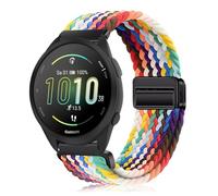 YealRed 20mm Cinturino per Garmin Forerunner 570 42mm/Vívoactive 6/5, Bracciale in Nylon Cinturini di Ricambio Magnetica Compatibile con Garmin Forerunner 165/165 Music (Arcobaleno)