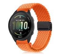 YealRed 20mm Cinturino per Garmin Forerunner 570 42mm/Vívoactive 6/5, Bracciale in Nylon Cinturini di Ricambio Magnetica Compatibile con Garmin Forerunner 165/165 Music (Arancione)