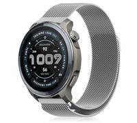 YealRed 22mm Cinturino in Metallo per Amazfit Active Max/Balance 2 /Balance/Bip 6/5 /Pop 3S, Cinturino di Ricambio Magnetico Compatibile con Amazfit GTR 4 /GTR 3 Pro (Argento)