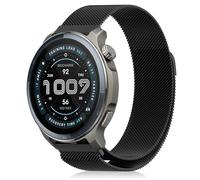 YealRed 22mm Cinturino in Metallo per Amazfit Active Max/Balance 2 /Balance/Bip 6/5 /Pop 3S, Cinturino di Ricambio Magnetico Compatibile con Amazfit GTR 4 /GTR 3 Pro (Nero)