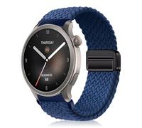 YealRed 22mm Cinturino per Amazfit Balance 2 /Balance/Bip 6/5 /Pop 3S, Bracciale in Nylon Compatibile con Amazfit GTR 4 /GTR 3 Pro/GTR 3 /GTR 2e/ GTR 47mm/ Stratos 3 (Blu)