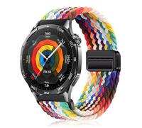 YealRed 22mm Cinturino per Huawei Watch GT Runner 2 /GT6 Pro/GT6/GT5 Pro/GT5/GT4/GT3(46mm), Bracciale in Nylon Chiusura Magnetica Compatibile con Huawei Watch 4Pro 48mm/5/4/3Pro(46mm) (Arcobaleno)