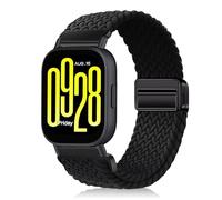 YealRed 22mm Cinturino per Xiaomi Watch 5 /S4 /S4 Sport/S3 /S2 /S1 Pro/S1 Active, Bracciale in Nylon Compatibile con Xiaomi Redmi Watch 5 Active/ 5 Lite/ 3 Active (Nero)