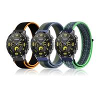 YealRed 3 Pezzi Cinturino per Huawei Watch GT 4 46mm /GT 3 46mm /GT 2 46mm /GT 2 Pro ECG, 22mm Nylon Sport Ricambio Bracciale Compatibile con Huawei Watch 4 46mm /4 Pro 48mm (HC+SSLPTL+LLPL)