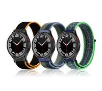 YealRed 3 Pezzi Cinturino per Samsung Galaxy Watch 6/6 Classic / 5/5 Pro 45mm, 20mm Nylon Sport Ricambio Bracciale Compatibile con Samsung Galaxy Watch 4/4 Classic (HC+SSLPTL+LLPL)